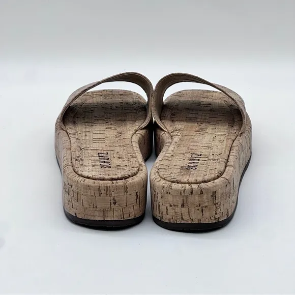 Schultz Cork Platform Sandals. Size 9.5