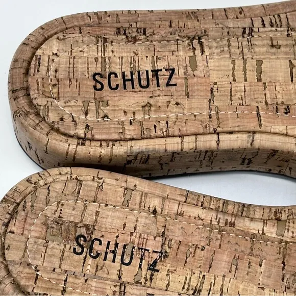 Schultz Cork Platform Sandals. Size 9.5