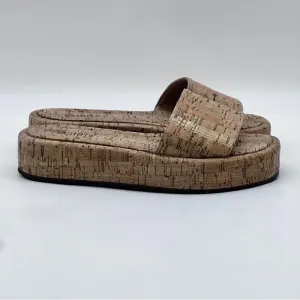 Schultz Cork Platform Sandals. Size 9.5
