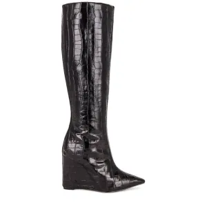 Schutz Asya Up Wedge Knee-High Boots