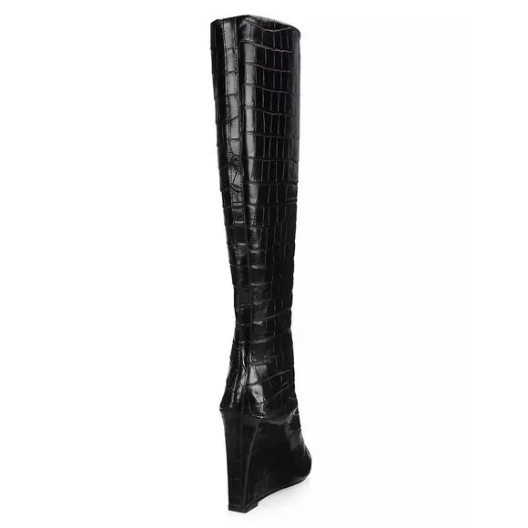 Schutz Asya Up Wedge Knee-High Boots