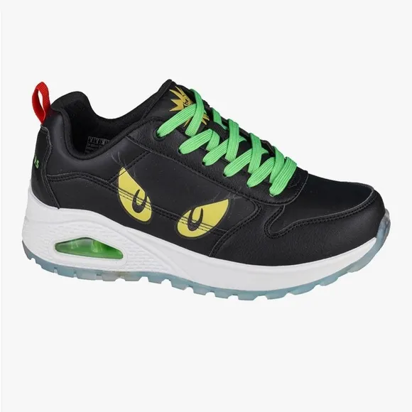 Sckechers. Black and Green Women's Sneakers