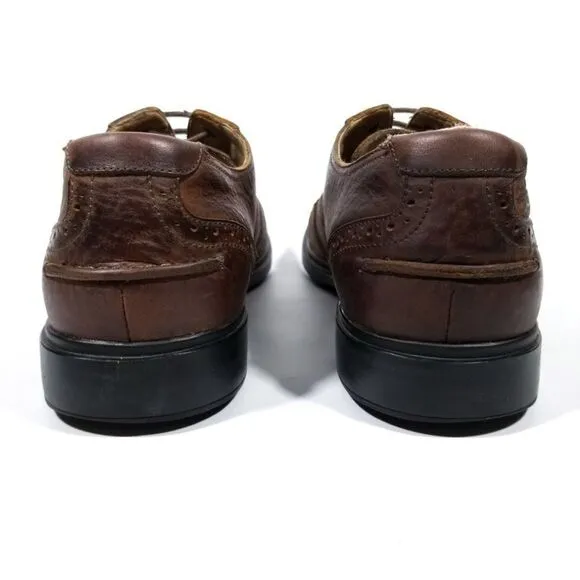 Sebago Brenton Leather Vibram Wingtip Brogue Oxfords Dress Shoes Men's 9 Brown