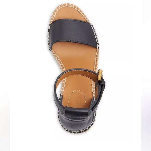 See By Chloe Glyn Platform Wedge Espadrille Sandals