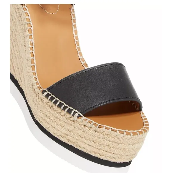 See By Chloe Glyn Platform Wedge Espadrille Sandals
