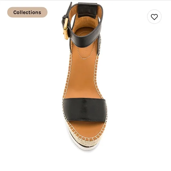 See By Chloe Glyn Platform Wedge Espadrille Sandals