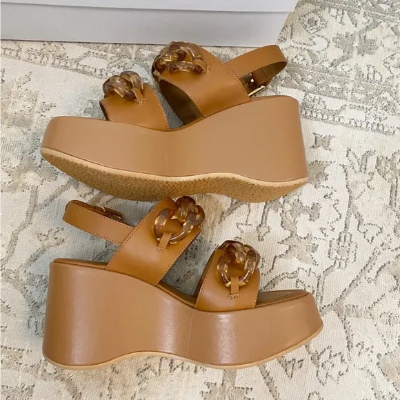 See By Chloe Mahe Chain Wedge Platform Sandals
