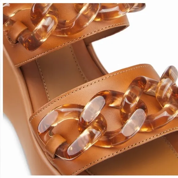 See By Chloe Mahe Chain Wedge Platform Sandals