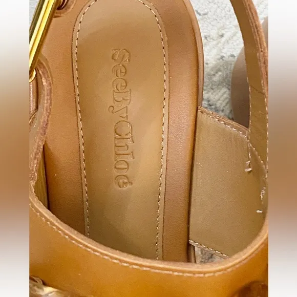 See By Chloe Mahe Chain Wedge Platform Sandals