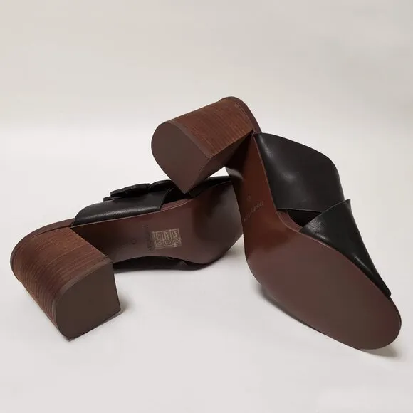 SEE BY CHLOE SHOES FLOWER APPLIQUE MULE LEATHER SANDALS sz 40 10