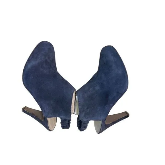 See By Chloe Women's Purple Suede Slingback Heels Booties Size 9. 4 Inch Heel