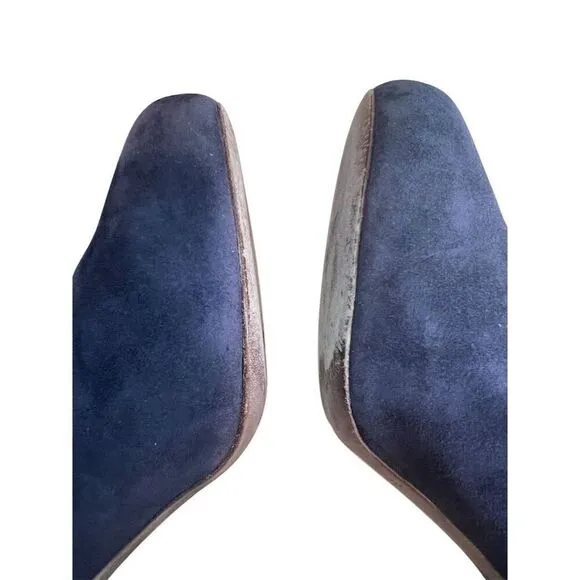 See By Chloe Women's Purple Suede Slingback Heels Booties Size 9. 4 Inch Heel