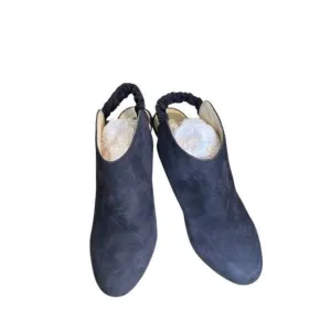 See By Chloe Women's Purple Suede Slingback Heels Booties Size 9. 4 Inch Heel