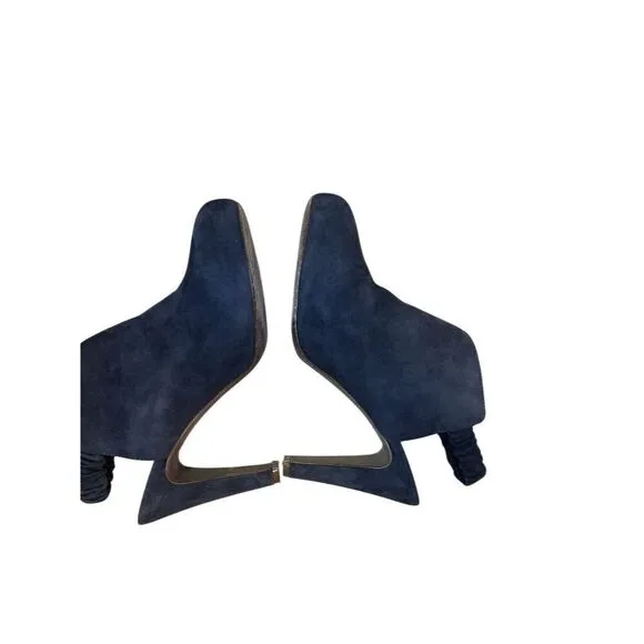 See By Chloe Women's Purple Suede Slingback Heels Booties Size 9. 4 Inch Heel