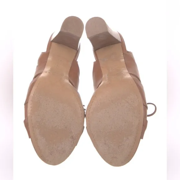 SEZANE High Irene gladiator strappy Heeled Sandals Lace Up Leather