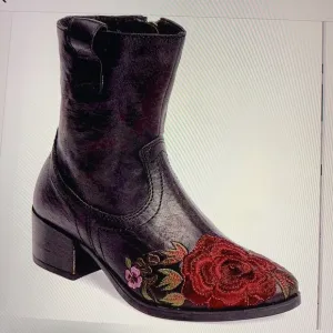 Sheridan Mia Shallot Western Embroidered Boots 40