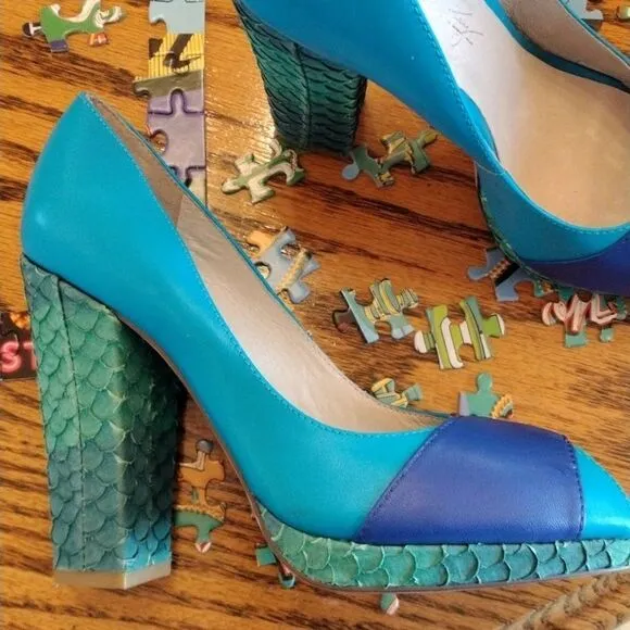 Shoes of Prey Colorblock Shoes Y2K
