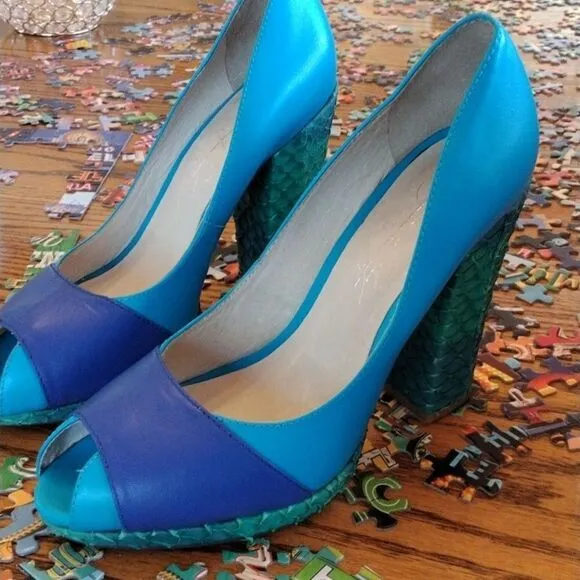 Shoes of Prey Colorblock Shoes Y2K