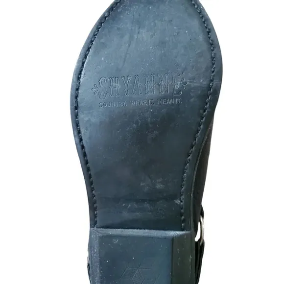 Shyanne woman's Tammye slouch black western, cowgirl core boots, size 8.5