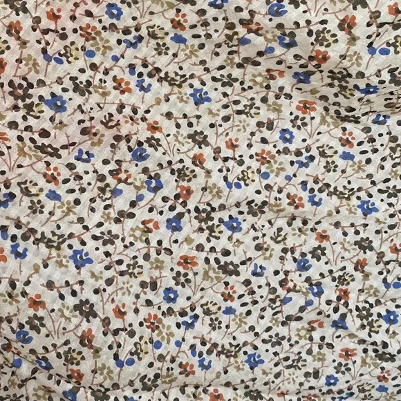 Silk floral ruffle mini dress by Madewell size 12