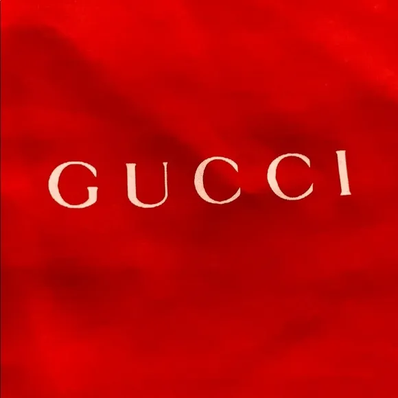 Silky Set of 2 Red Gucci Dust Bags