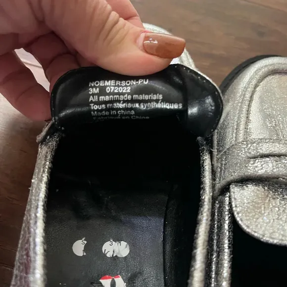 Silver Emerson Lug Loafer-NWOT Girls size 3