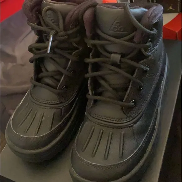 Size 11C ACG boots all black