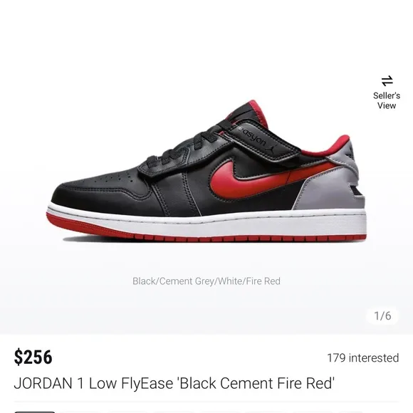 Size 12 AIR JORDAN 1 LOW FLYEASE AUTHENTIC