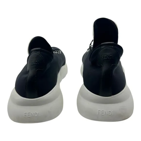 Size 13US - Fendi Neoprene High Top Lace-Up Men's Sneakers