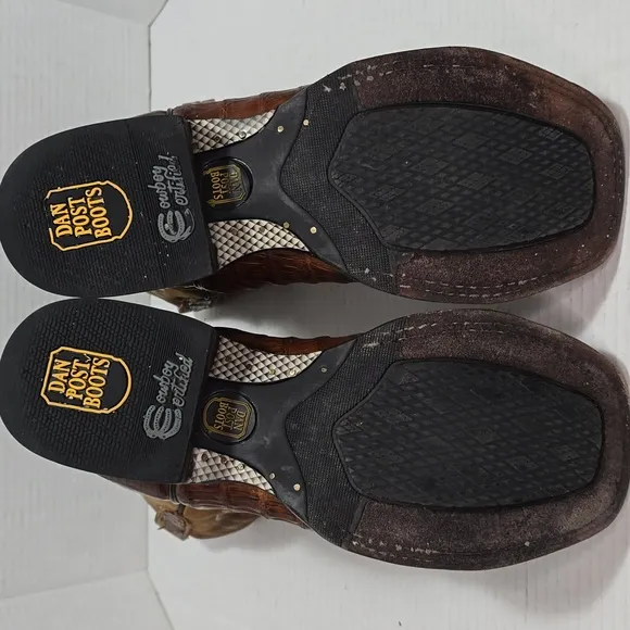 Size 9 Dan Post Genuine Caiman Kingsly Western Boots Mens