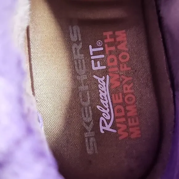 SKECHERS CUSTOM DYED 🐽TOTEM POLE DISTRESSED BUBBLE GUM PURPLE LADIES 7.O GUC