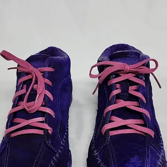 SKECHERS CUSTOM DYED 🐽TOTEM POLE DISTRESSED BUBBLE GUM PURPLE LADIES 7.O GUC