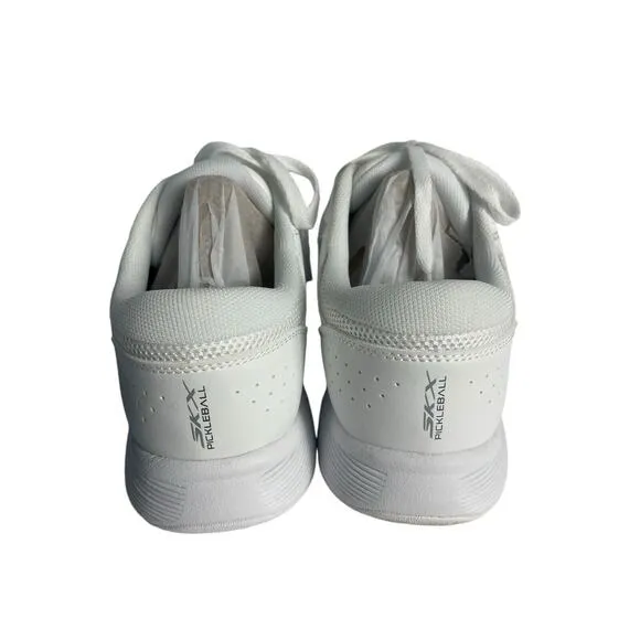SKECHERS Men's 8.5 VIPER COURT SMASH White LEATHER Shoes AUTHENTIC‎ IN BOX NWB
