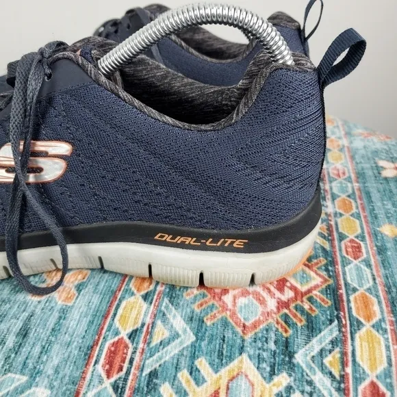 Skechers Men's Flex Advantage 2.0 The Happs Low Top Sneaker Shoes Dk Navy Blue 9