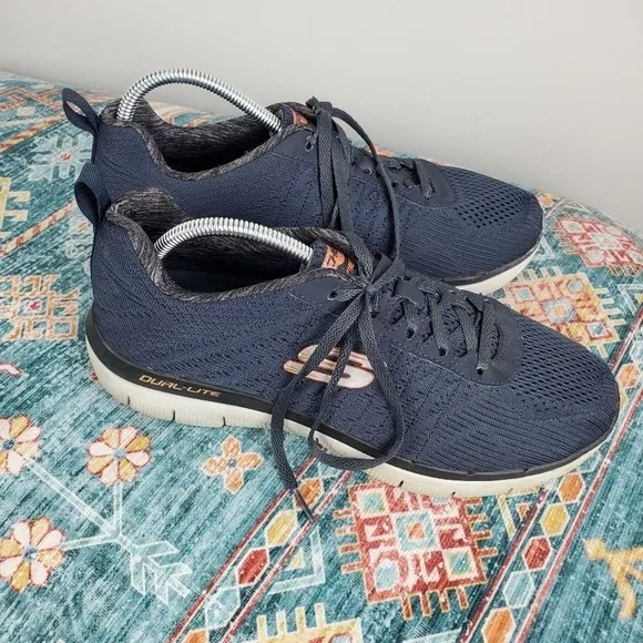 Skechers Men's Flex Advantage 2.0 The Happs Low Top Sneaker Shoes Dk Navy Blue 9