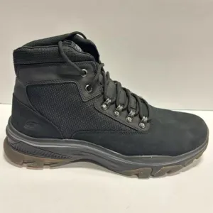 Skechers Men’s Ralcon-Lorken Black Lace-Up Boots, Size 10.5 M