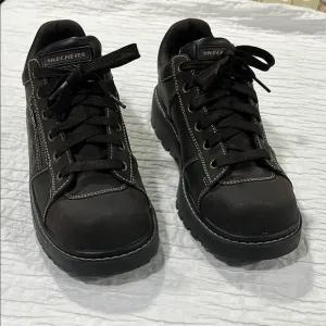Skechers shoes tredds leather brown women’s size 10