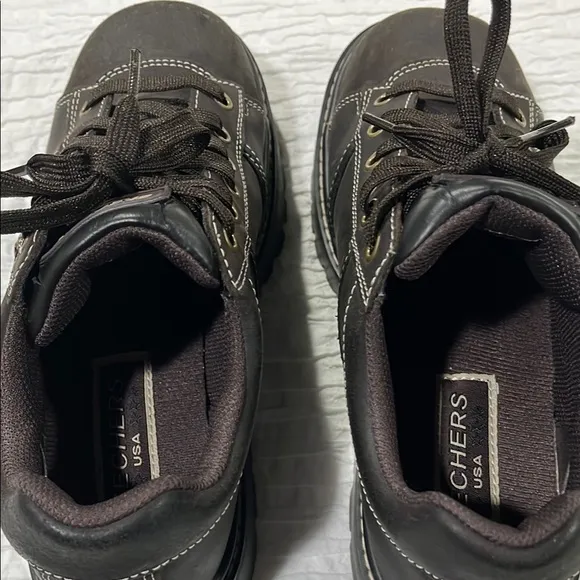 Skechers shoes tredds leather brown women’s size 10