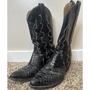 Snake Skin Boot Tony Lama Size Men's 8 Y2904 Used