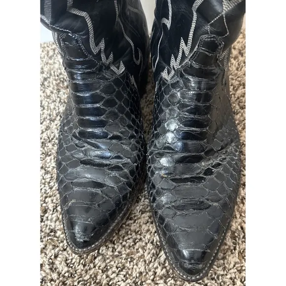 Snake Skin Boot Tony Lama Size Men's 8 Y2904 Used