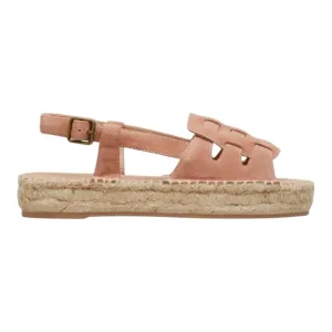 Soludos Sanibel Suede Espadrille Fisherman Sandals in Sahara Pink. Size 6.5.