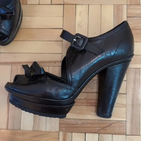 Sonia Rykiel leather platform sandals