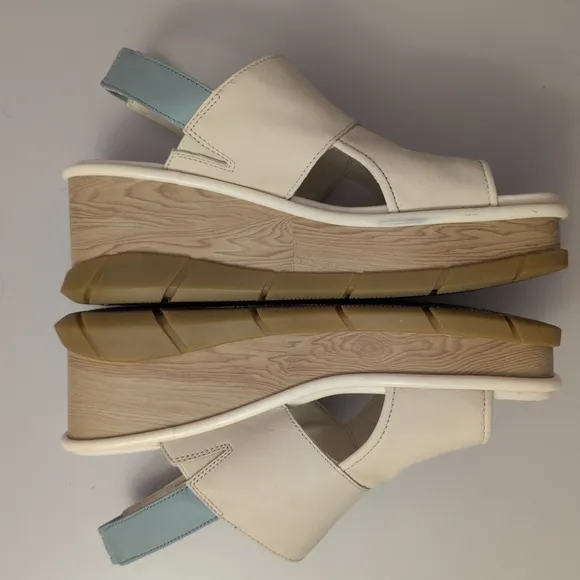 Soreil Platform Sandals with Blue Strap Platform Size 11