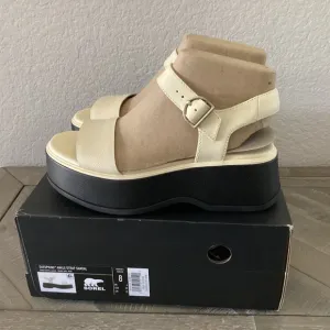 Sorel Dayspring Ankle-Strap Platform Sandals, size 8
