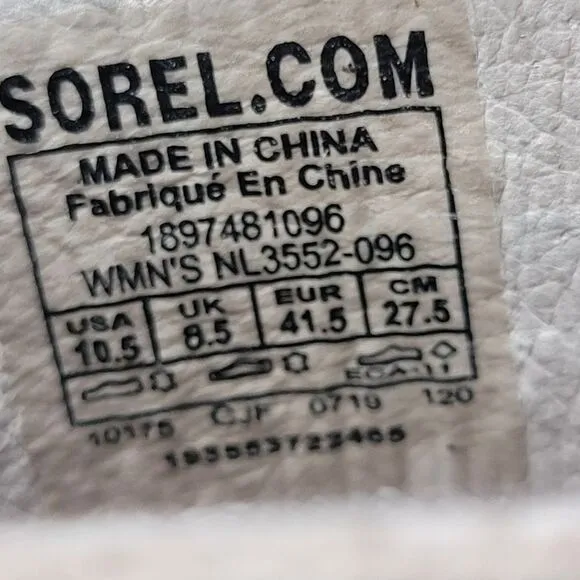 Sorel Joanie II Womens Wedge Sandals Size 10.5 Lace Up Beige Gladiator Shoes