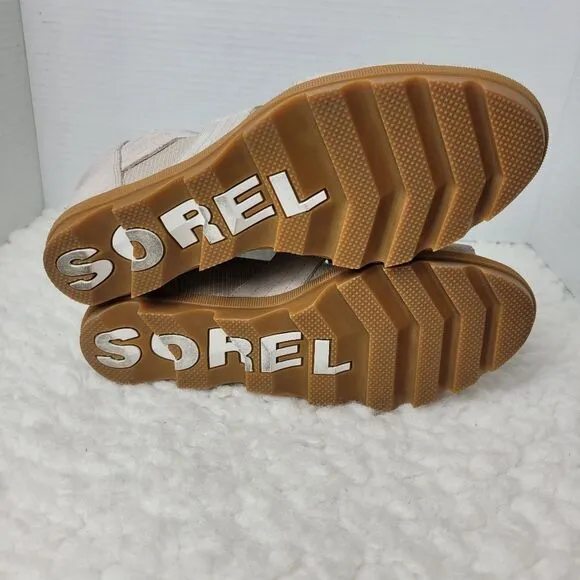 Sorel Joanie II Womens Wedge Sandals Size 10.5 Lace Up Beige Gladiator Shoes