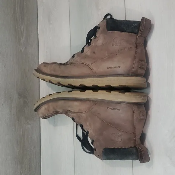 Sorel Mens Madson moc toe Leather High Top Sneakers Boots shoes sz 12