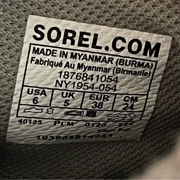 Sorel Out N About Duck Boots Size 6 In Gray/Pink