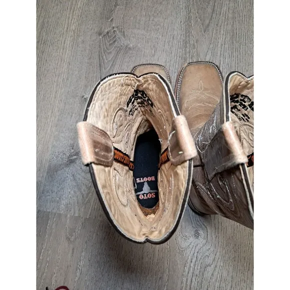 Soto Cowboy Boots Mens 8.5 Western Style Cowboy