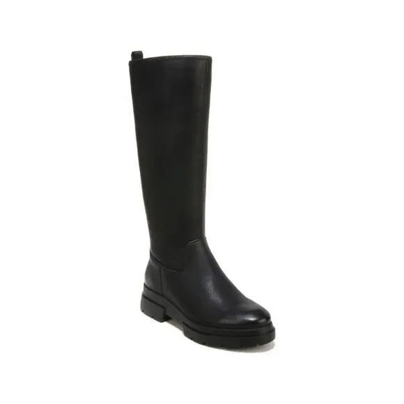 SOUL BY NATURALIZER Womens Black 1&quot; Platform Orchid Boots Shoes 8.5 W WC